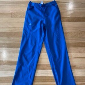 WonderWink brand, women's royal blue scrub pants, size XST